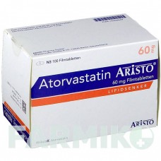 АТОРВАСТАТИН (ATORVASTATIN) 60 мг таблетки 100 шт - Аторвастатин ARISTO PHARMA