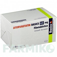 АТОРВАСТАТИН (ATORVASTATIN) 60 мг таблетки 50 шт - Аторвастатин BASICS