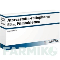 АТОРВАСТАТИН (ATORVASTATIN) 60 мг таблетки 50 шт - Аторвастатин RATIOPHARM