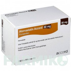 АТОРВАСТАТИН (ATORVASTATIN) 80 мг таблетки 100 шт - Аторвастатин ACCORD HEALTHCARE