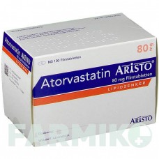 АТОРВАСТАТИН (ATORVASTATIN) 80 мг таблетки 30 шт - Аторвастатин ARISTO PHARMA
