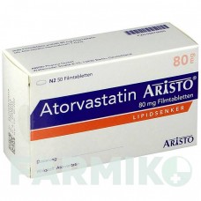 АТОРВАСТАТИН (ATORVASTATIN) 80 мг таблетки 50 шт - Аторвастатин ARISTO PHARMA