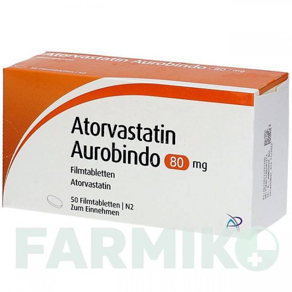 АТОРВАСТАТИН (ATORVASTATIN) 80 мг таблетки 50 шт - Аторвастатин PUREN PHARMA