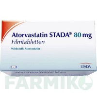 АТОРВАСТАТИН (ATORVASTATIN) 80 мг таблетки 50 шт - Аторвастатин STADAPHARM