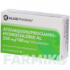 АТОВАКУН (ATOVAQUON) 250 мг/100 мг таблетки 36 шт - Прогуанил, Атоваквон ALIUD PHARMA