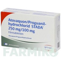АТОВАКУН (ATOVAQUON) 250 мг/100 мг таблетки 24 шт - Прогуанил, Атоваквон STADAPHARM