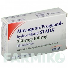 АТОВАКУН (ATOVAQUON) 250 мг/100 мг таблетки 36 шт - Прогуанил, Атоваквон STADAPHARM