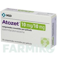 АТОЗЕТ (ATOZET) 10 мг/10 мг таблетки 30 шт - Аторвастатин, Езетиміб EMRA-MED