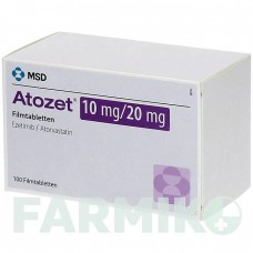 АТОЗЕТ (ATOZET) 10 мг/20 мг таблетки 100 шт - Аторвастатин, Езетиміб CC PHARMA