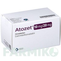 АТОЗЕТ (ATOZET) 10 мг/20 мг таблетки 100 шт - Аторвастатин, Эзетимиб ORIFARM