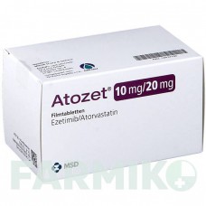 АТОЗЕТ (ATOZET) 10 мг/20 мг таблетки 100 шт - Аторвастатин, Езетиміб ORIFARM