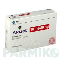АТОЗЕТ (ATOZET) 10 мг/80 мг таблетки 30 шт - Аторвастатин, Эзетимиб ORGANON