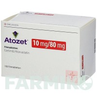АТОЗЕТ (ATOZET) 10 мг/80 мг таблетки 100 шт - Аторвастатин, Езетиміб ORGANON
