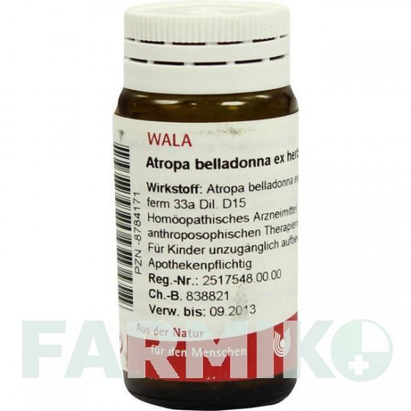 АТРОПА (ATROPA) D 15 глобули 20 г - Гомеопатия WALA HEILMITTEL