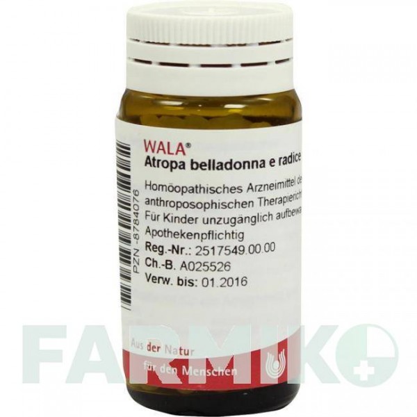 АТРОПА (ATROPA) D 3 глобули 20 г - Гомеопатія WALA HEILMITTEL