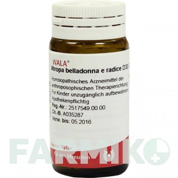 АТРОПА (ATROPA) D 30 глобули 20 г - Гомеопатия WALA HEILMITTEL