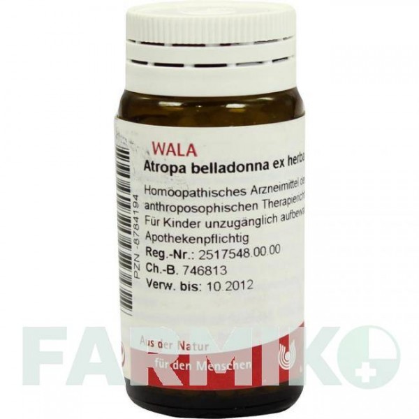 АТРОПА (ATROPA) D 30 глобули 20 г - Гомеопатия WALA HEILMITTEL