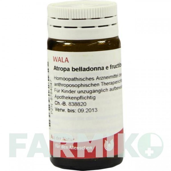 АТРОПА (ATROPA) D 6 глобули 20 г - Гомеопатия WALA HEILMITTEL