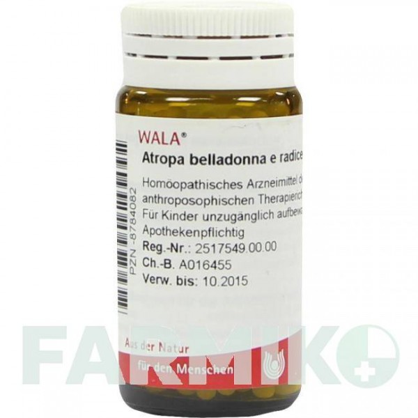 АТРОПА (ATROPA) D 6 глобули 20 г - Гомеопатия WALA HEILMITTEL