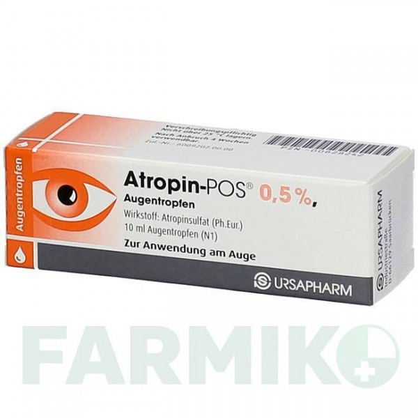 АТРОПИН (ATROPIN) 0,5% капли 10 мл - Атропин URSAPHARM