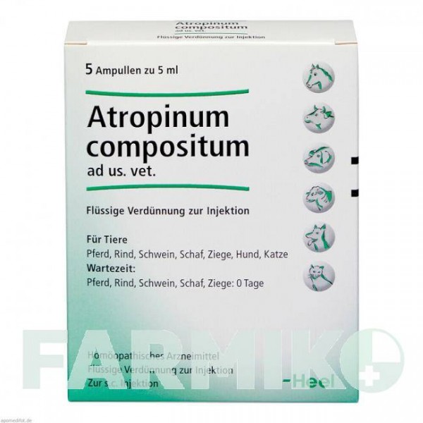 АТРОПИНУМ КОМПОЗИТУМ (ATROPINUM COMPOSITUM) ампулы 5 шт - Гомеопатия BIOLOGISCHE HEILMITTEL HEEL