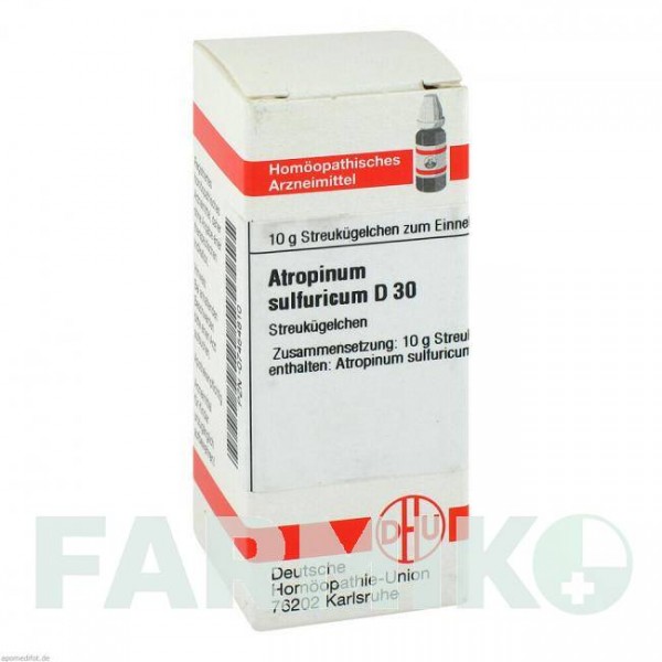 АТРОПИНУМ СУЛЬФУРИКУМ (ATROPINUM SULFURICUM) D 30 глобули 10 г - Гомеопатия DHU