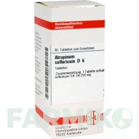 АТРОПІНУМ СУЛЬФУРИКУМ (ATROPINUM SULFURICUM) D 6 таблетки 80 шт - Гомеопатія DHU