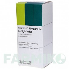 АТРОВЕНТ (ATROVENT) 250 мкг/2 мл раствор 50x2 мл - Ипратропия бромид AXICORP PHARMA