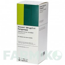 АТРОВЕНТ (ATROVENT) 500 мкг/2 мл раствор 50x2 мл - Ипратропия бромид KOHLPHARMA