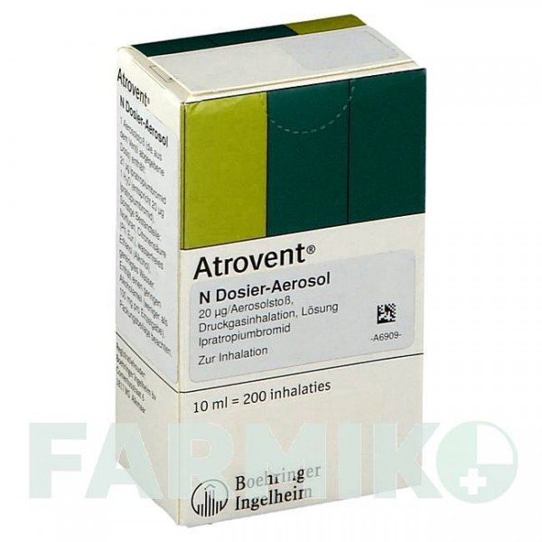 АТРОВЕНТ (ATROVENT) аэрозоль 3x10 мл - Ипратропия бромид KOHLPHARMA