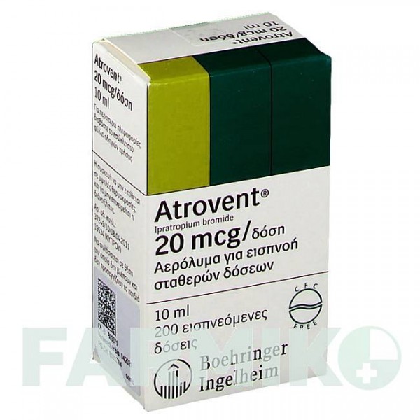 АТРОВЕНТ (ATROVENT) аэрозоль 10 мл - Ипратропия бромид PHARMA GERKE