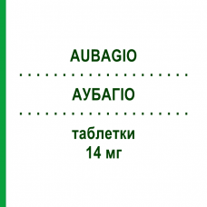 АУБАГИО (AUBAGIO) 14 мг таблетки 28 шт - Терифлуномид ABACUS MEDICINE