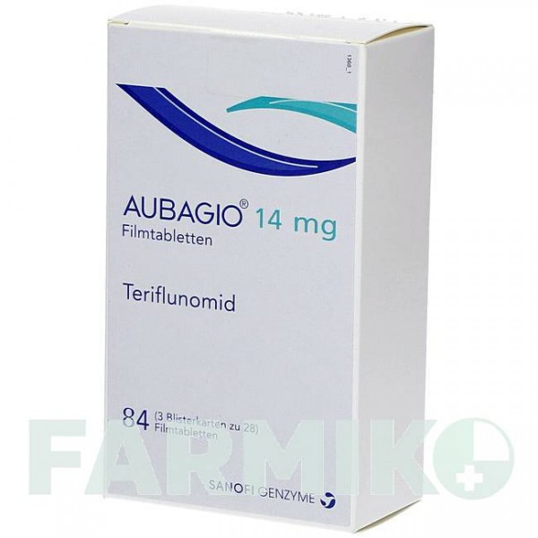 АУБАГИО (AUBAGIO) 14 мг таблетки 28 шт - Терифлуномид CC PHARMA