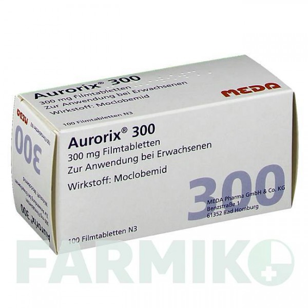 АУРОРИКС (AURORIX) 300 таблетки 100 шт - Моклобемид MEDA PHARMA