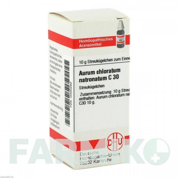 АУРУМ ХЛОРАТУМ (AURUM CHLORATUM) C 30 глобули 10 г - Гомеопатия DHU