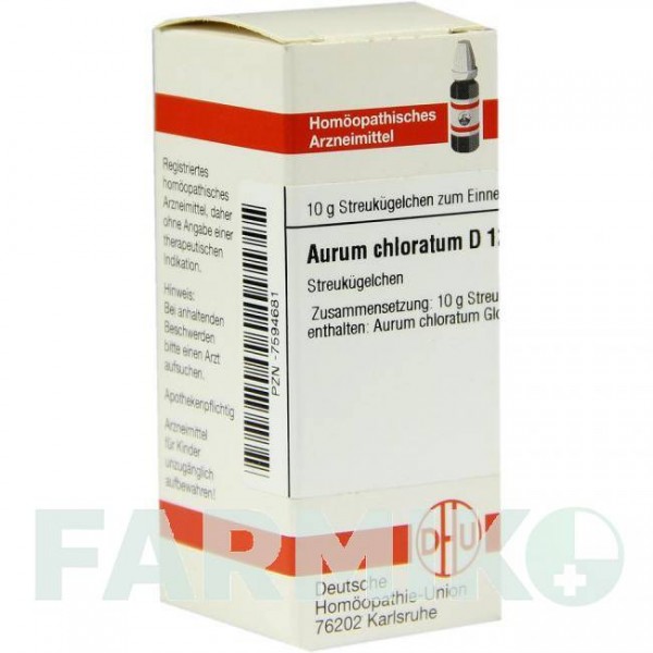 АУРУМ ХЛОРАТУМ (AURUM CHLORATUM) D 12 глобули 10 г - Гомеопатия DHU