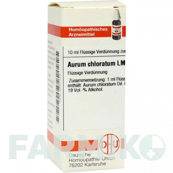 АУРУМ ХЛОРАТУМ (AURUM CHLORATUM) LM VI раствор 10 мл - Гомеопатия DHU