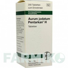 АУРУМ ЙОДАТУМ (AURUM JODATUM) таблетки 200 шт - Гомеопатия DHU