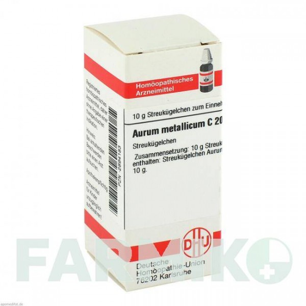 АУРУМ МЕТАЛЛИКУМ (AURUM METALLICUM) C 200 глобули 10 г - Гомеопатия DHU