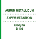 АУРУМ МЕТАЛЛИКУМ (AURUM METALLICUM) D 100 глобули 10 г - Гомеопатия DHU