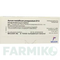 АУРУМ МЕТАЛІКУМ (AURUM METALLICUM) D 12 ампули 8 шт - Гомеопатія WELEDA