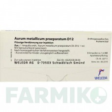 АУРУМ МЕТАЛІКУМ (AURUM METALLICUM) D 12 ампули 8 шт - Гомеопатія WELEDA
