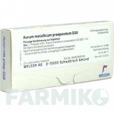 АУРУМ МЕТАЛІКУМ (AURUM METALLICUM) D 20 ампули 8 шт - Гомеопатія WELEDA