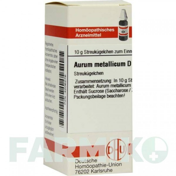 АУРУМ МЕТАЛЛИКУМ (AURUM METALLICUM) D 200 глобули 10 г - Гомеопатия DHU