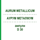 АУРУМ МЕТАЛЛИКУМ (AURUM METALLICUM) D 30 ампулы 8x1 мл - Гомеопатия DHU