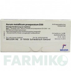 АУРУМ МЕТАЛІКУМ (AURUM METALLICUM) D 30 ампули 8 шт - Гомеопатія WELEDA