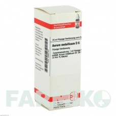 АУРУМ МЕТАЛЛИКУМ (AURUM METALLICUM) D 6 раствор 20 мл - Гомеопатия DHU