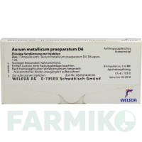 АУРУМ МЕТАЛІКУМ (AURUM METALLICUM) D 6 ампули 8 шт - Гомеопатія WELEDA