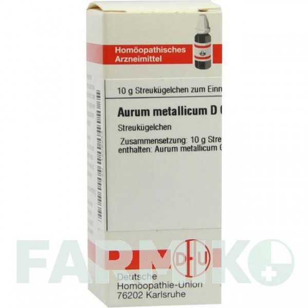 АУРУМ МЕТАЛЛИКУМ (AURUM METALLICUM) D 60 глобули 10 г - Гомеопатия DHU