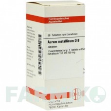 АУРУМ МЕТАЛЛИКУМ (AURUM METALLICUM) D 8 таблетки 80 шт - Гомеопатия DHU